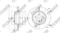 Диск тормозной TG-34216775289/RN1766V*Ti•GUAR
