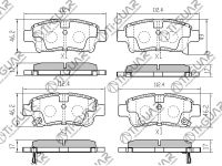 Тормозные колодки TG-618C/PF1471 (КЕРАМИКА)* Ti·GUAR